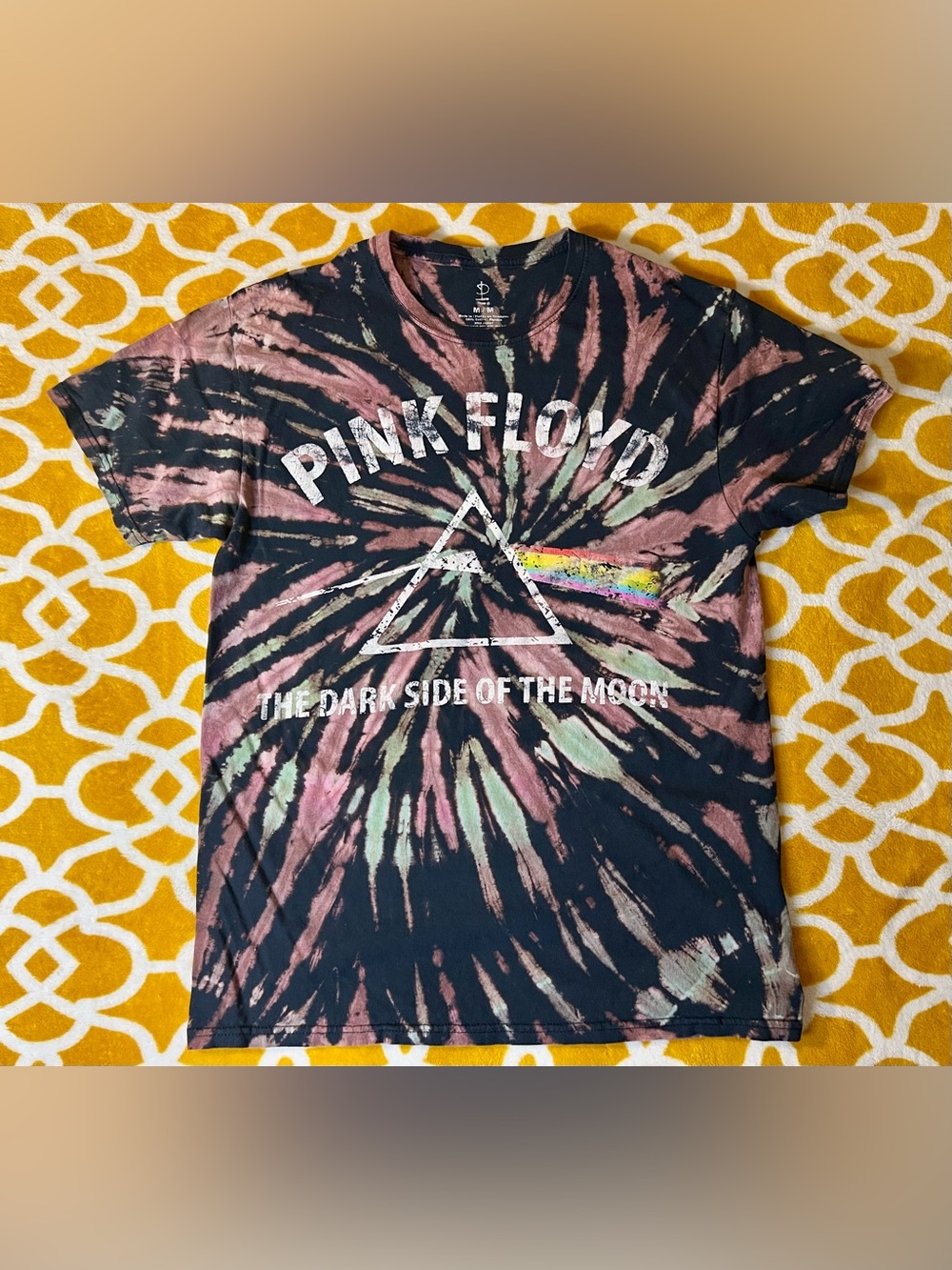 Pink Floyd Dark Side of the Moon Tie-Dye T-Shirt Size M Rock & Pop Music